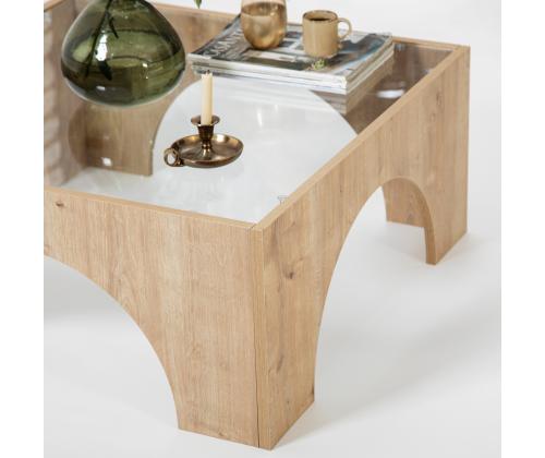 Kohvilaud Seine - Sapphire Oak, Transparent