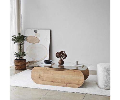 Kohvilaud Brise - Sapphire Oak, Transparent