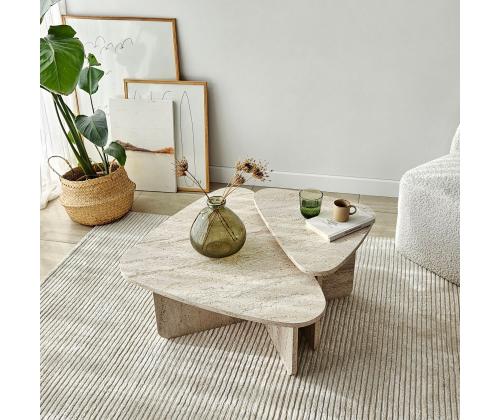 Kohvilaud Ballare Set - Travertine