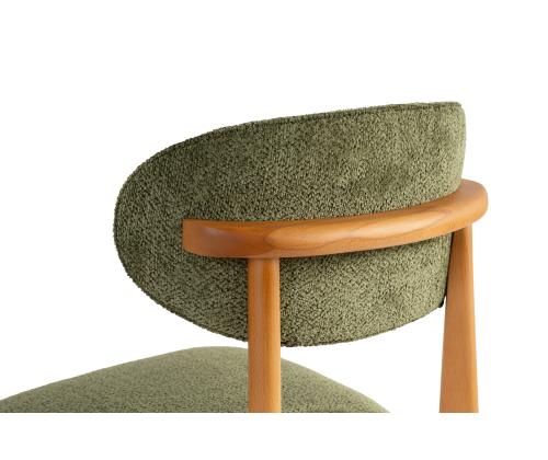 Mööblikomplekt toolid Lionte - Green, Dark Oak