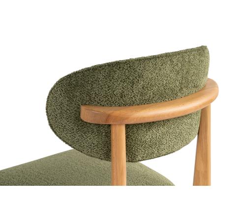 Mööblikomplekt toolid Lionte - Green, Light Oak