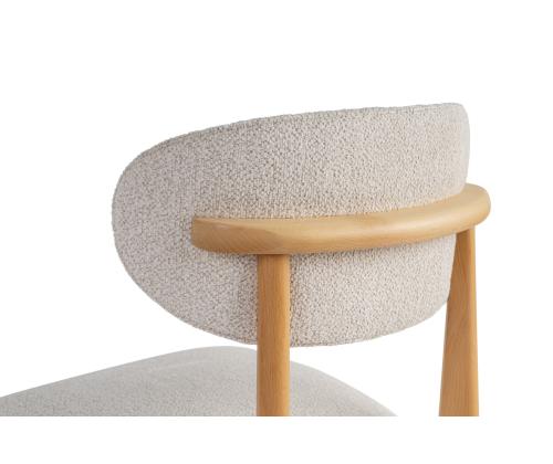 Mööblikomplekt toolid Lionte- White, Light Oak