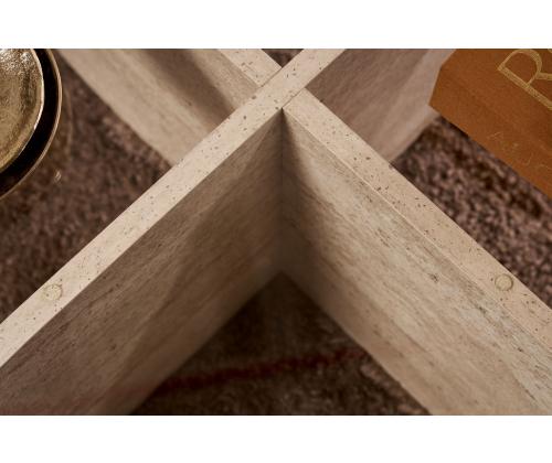 Kohvilaud Aeris - Travertine, Transparent