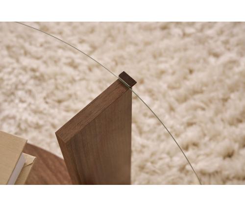 Kohvilaud Clara - Venezia Walnut, Transparent