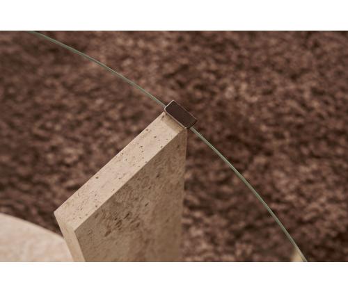 Kohvilaud Clara - Travertine, Transparent