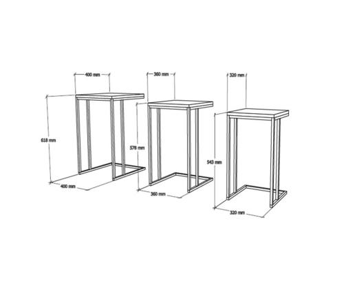 Mööblikomplekt lauad Stoli - Atlantic