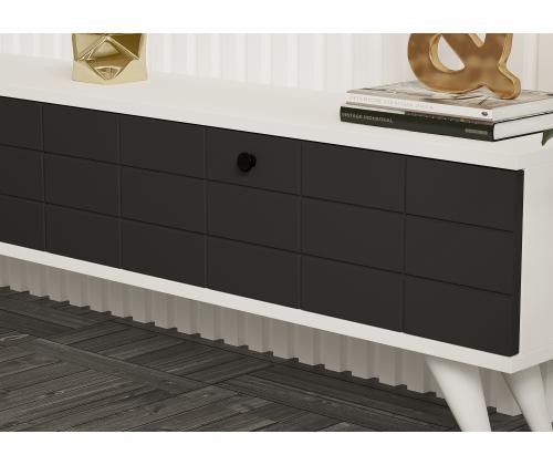 TV laud Alberi - Anthracite, White