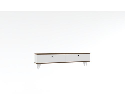 TV laud Paris - White, Walnut