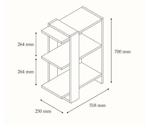 Gaye - Walnut, White