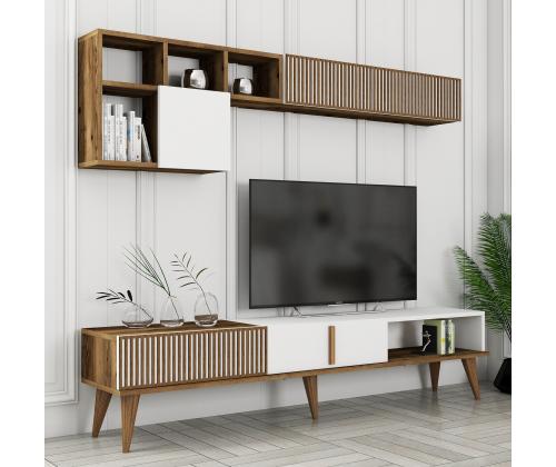 TV laud Milan TV - Walnut, White