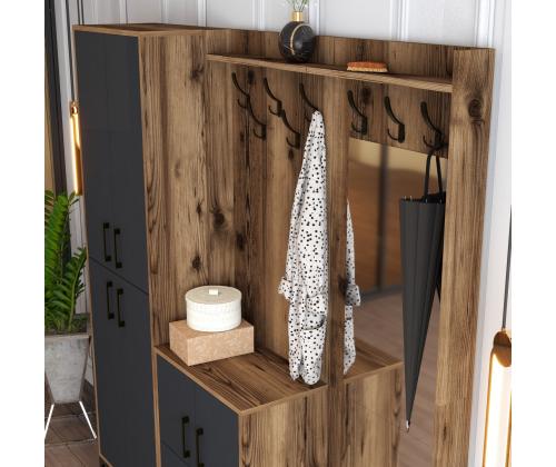 Berlin ABC - Walnut, Anthracite