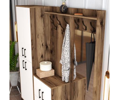 Berlin ABC - Walnut, White