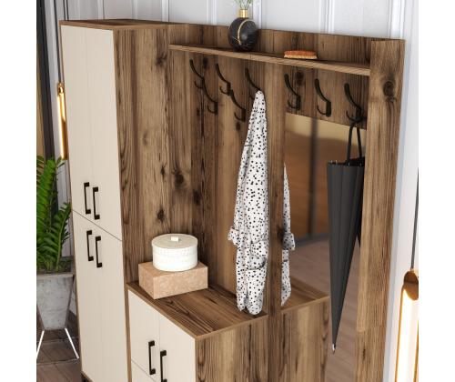 Berlin ABC - Walnut, Cream