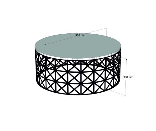 Kohvilaud Selin Metal Ferforje - Oak