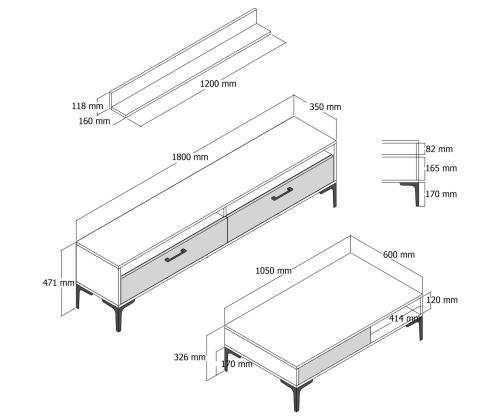Istanbul - Walnut, Anthracite