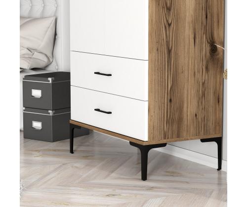 Kumsal T - Walnut, White