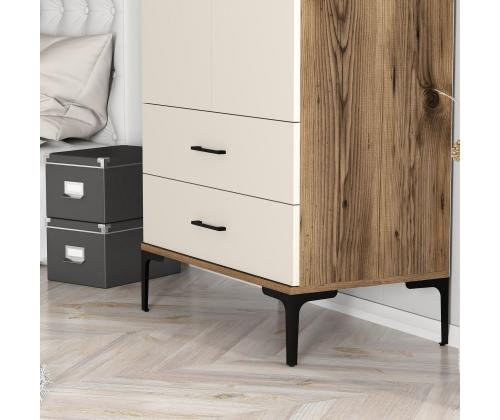 Kumsal T - Walnut, Cream