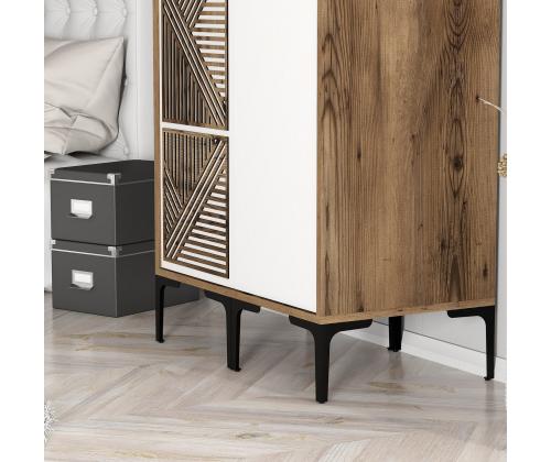 Kumsal PS - Walnut, White