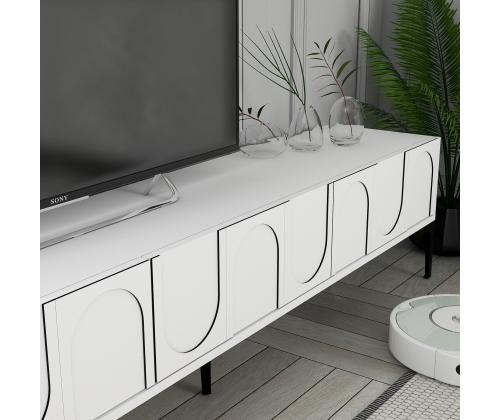 TV laud Lyon 42 - White, Black