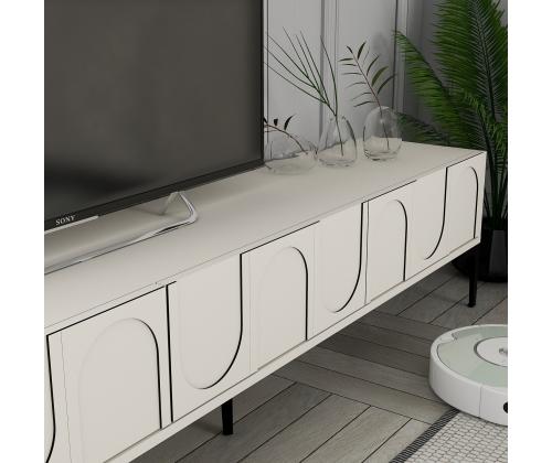 TV laud Lyon 42 - Cream, Black