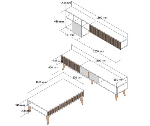 Milan - Walnut, Travertine