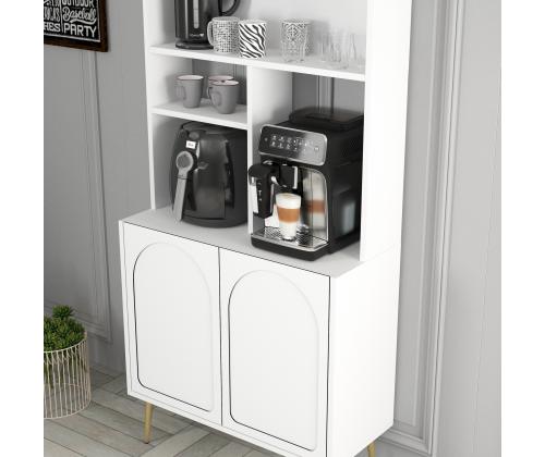 Kohvilaud Lyon 80 - White, Gold