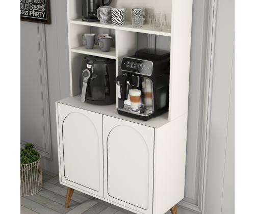 Kohvilaud Lyon 80 - Cream, Walnut