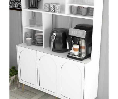 Kohvilaud Lyon 120 - White, Gold