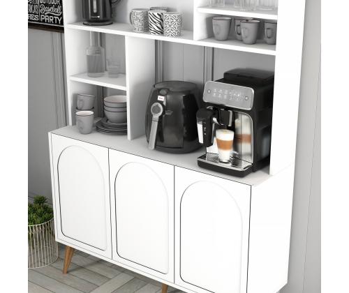 Kohvilaud Lyon 120 - White, Walnut