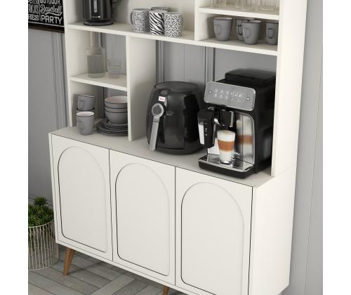 Kohvilaud Lyon 120 - Cream, Walnut