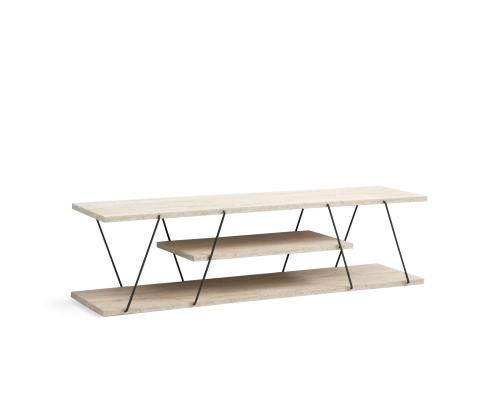 TV laud Canaz - Black, Travertine