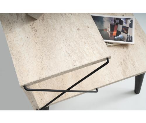 Cross - Black, Travertine