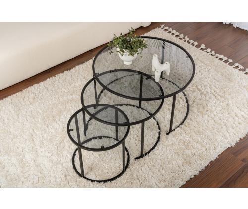 Kohvilaud Aurum - 80, 60, 42 - Black, Grey