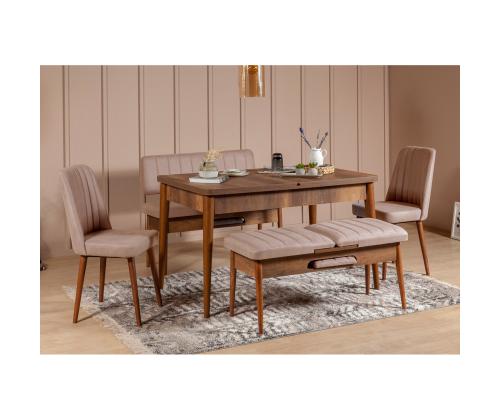 Tool Vina Sandalye Walnut-Stone