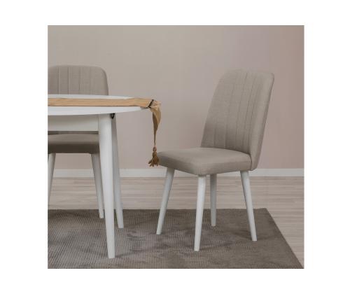 Mööblikomplekt toolid Vina 1005 5 - White, Cream