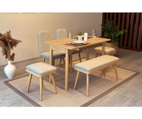 Mööblikomplekt toolid Vina Mini 03 1005 - Oak, Cream