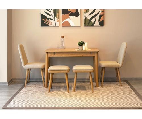 Mööblikomplekt toolid Vina Mini 02 1005 - Oak, Cream