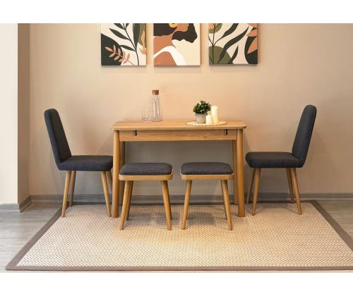Mööblikomplekt toolid Vina Mini 02 1053 - Oak, Anthracite