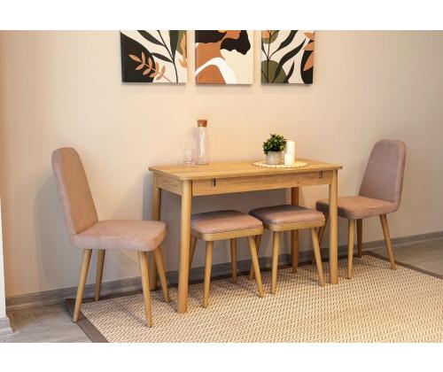 Mööblikomplekt toolid Vina Mini 02 0900 - Oak, Stone