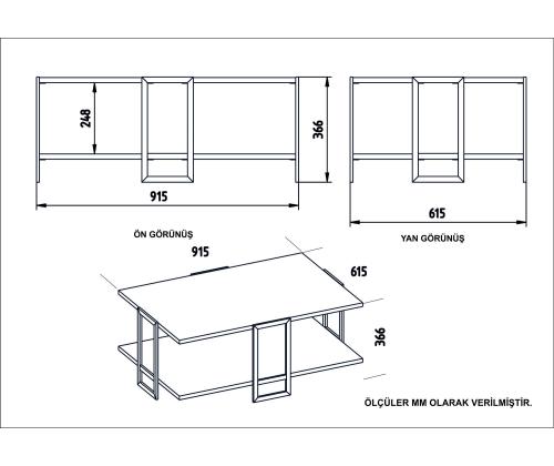 Kohvilaud Polka - Black