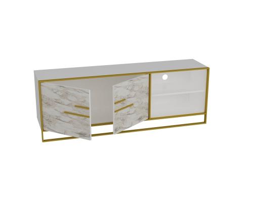 TV laud Polka - White