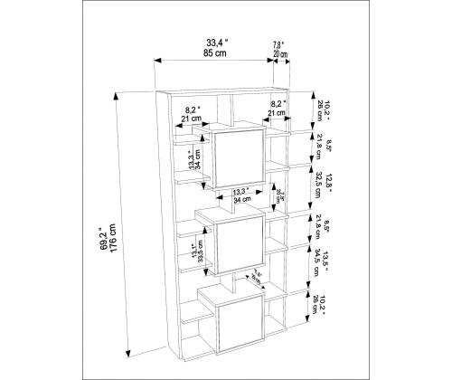 Monaco - Black, Light Walnut