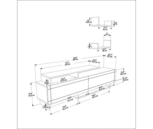 TV laud Tammy - White