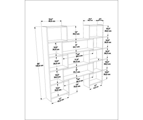 Poyraz - White, Walnut