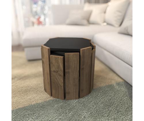 Kohvilaud Lori - Anthracite, Walnut