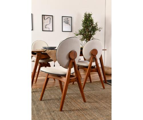 Mööblikomplekt toolid Touch Wooden - Cream