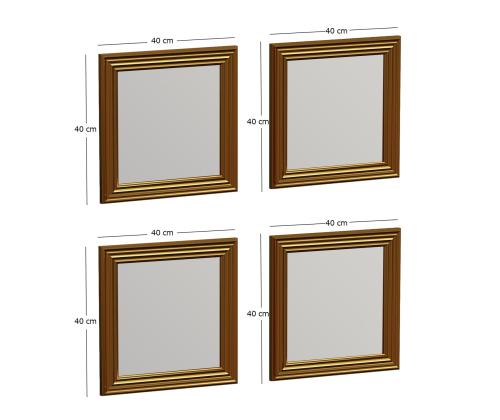 PeegelMööblikomplekt peeglid Loza - Gold