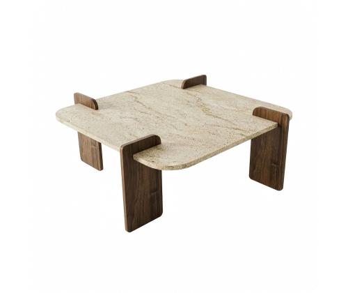 Kohvilaud Afrolli - Travertine, Walnut