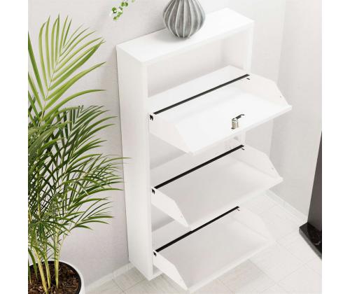 Locking 3 Piece Metal - White