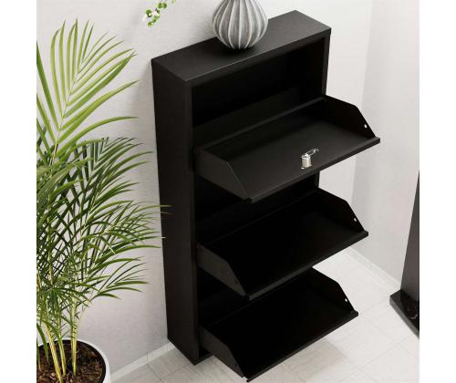 Locking 3 Piece Metal - Black